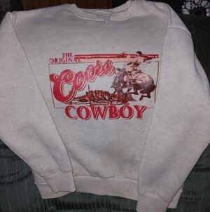 Coors Cream Cowboy Graphic Men's Sweater